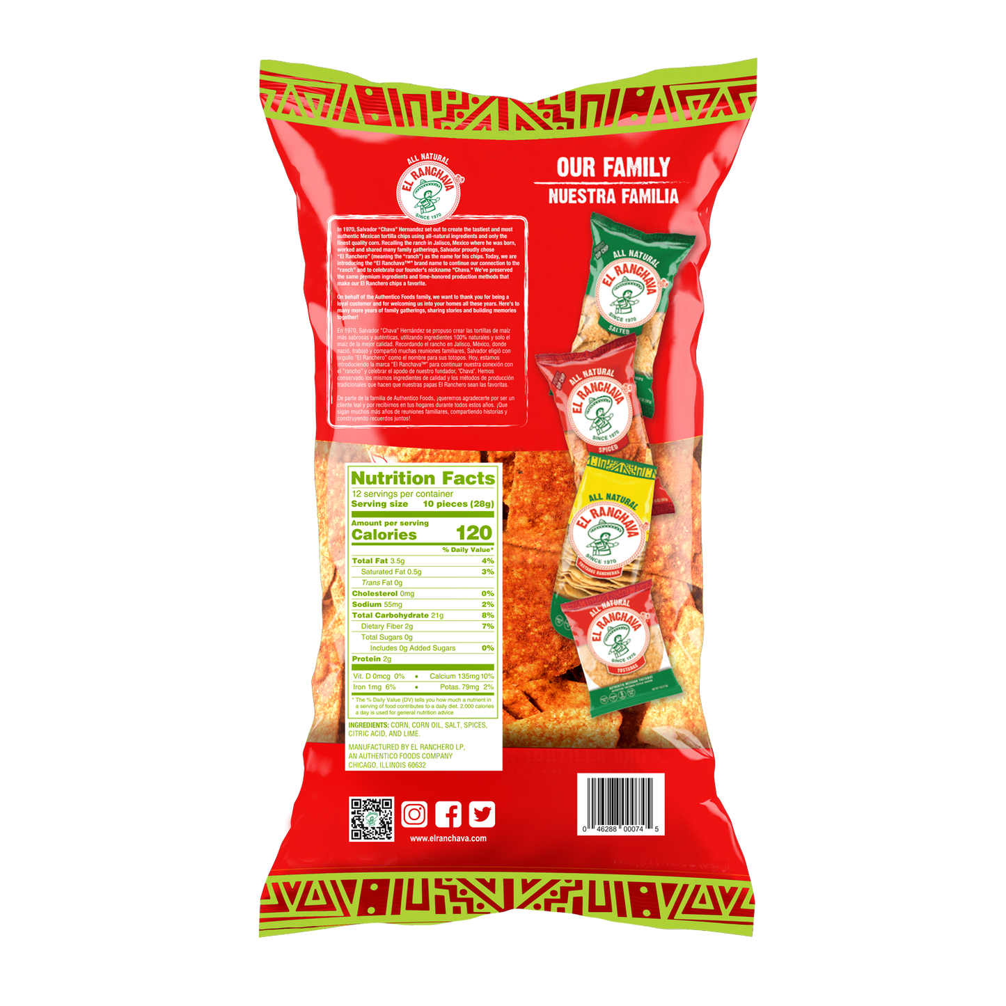 El Ranchava® CHILI LIME Tortilla Chips