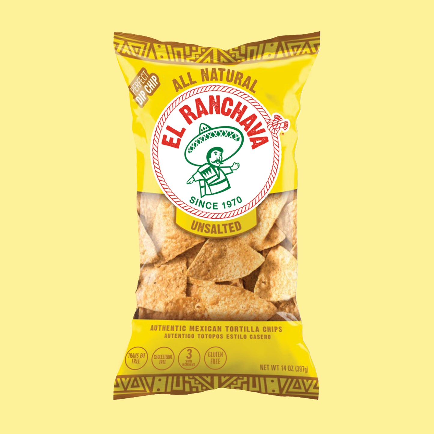 El Ranchava® UNSALTED Tortilla Chips