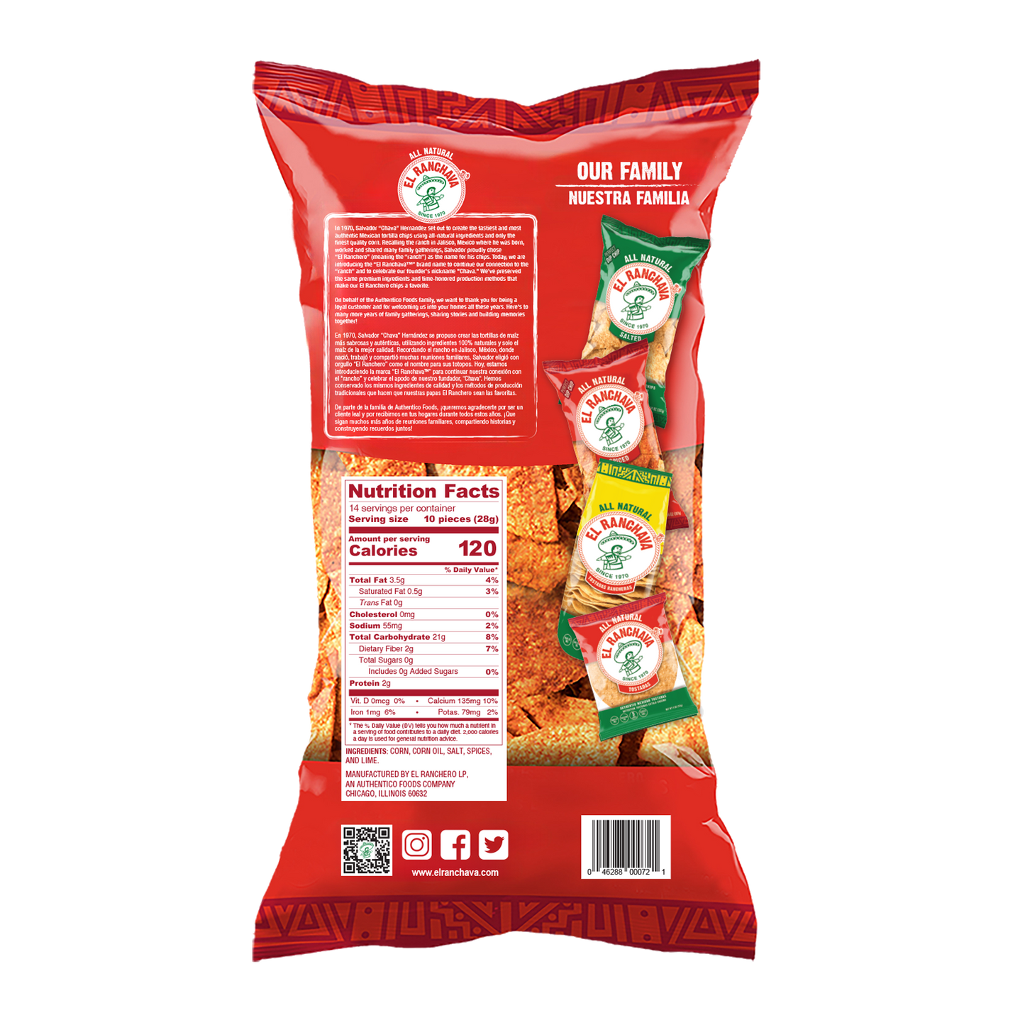 El Ranchava® SPICED Tortilla Chips