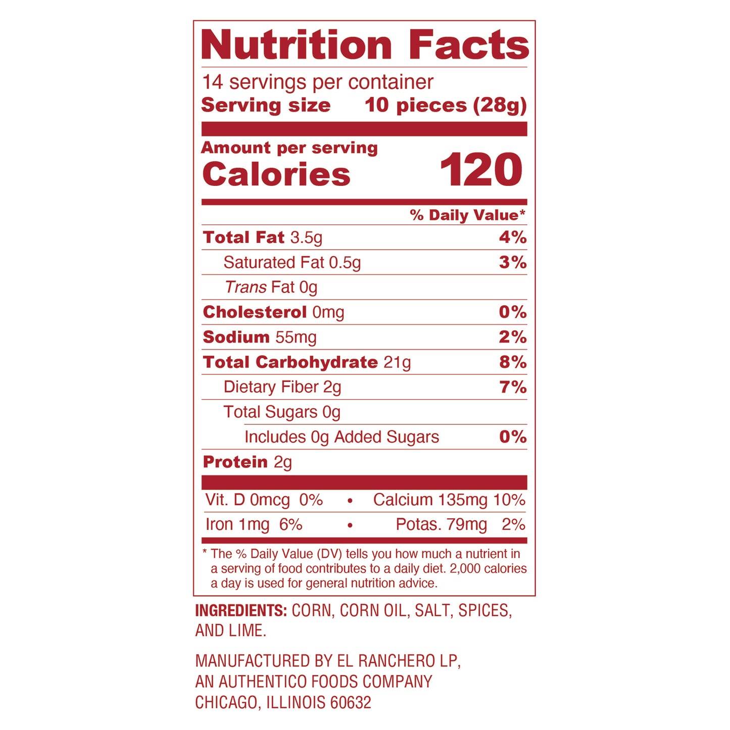 El Ranchava® SPICED Tortilla Chips